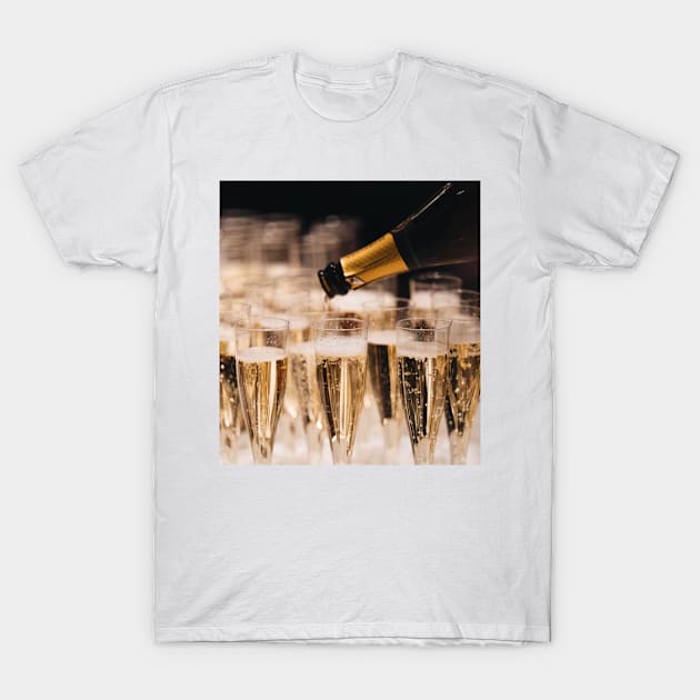 Champagne Celebration T-Shirt by NewburyBoutique